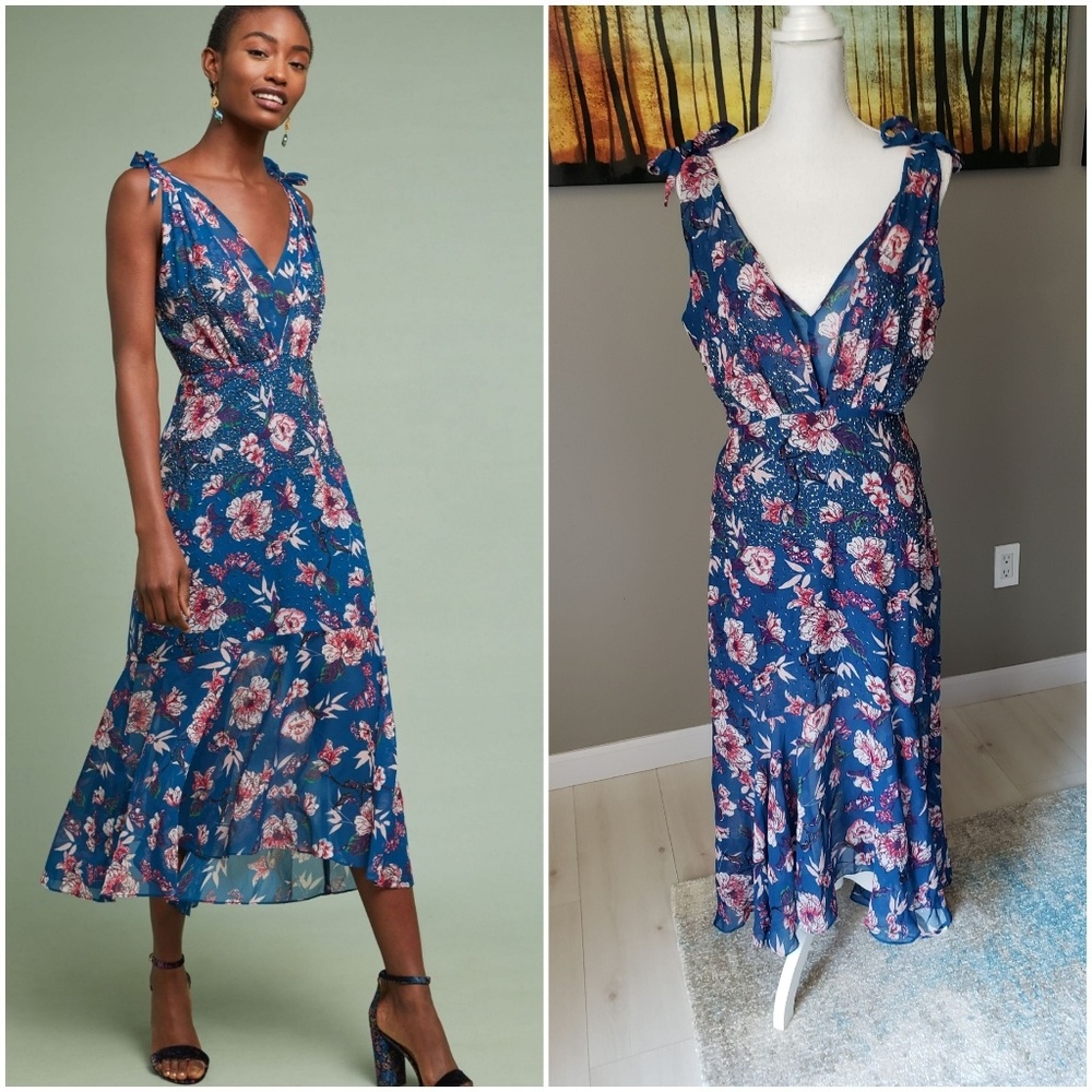 Ranna Gill / Anthropologie Johanna Beaded Dress